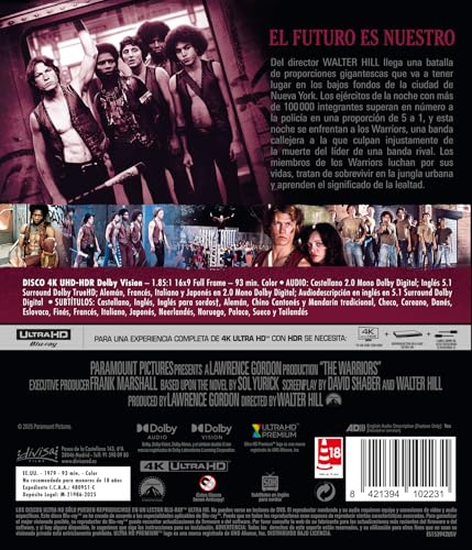 Thumbnail 1 de Los Amos de la Noche (The Warriors) (1979) — 4K UHD, 1 disco | Divisa Films