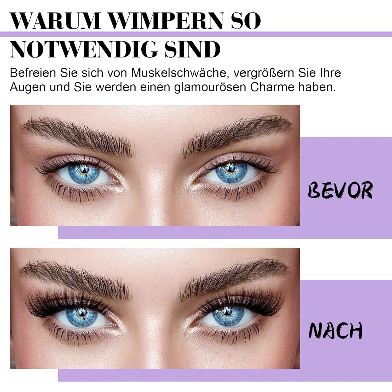 Thumbnail 1 de B&Q Lash Extension Set (280 Wimpern-Cluster) mit Kleber, Seal, Entferner & Applikatoren – D/Curl, 30D/40D