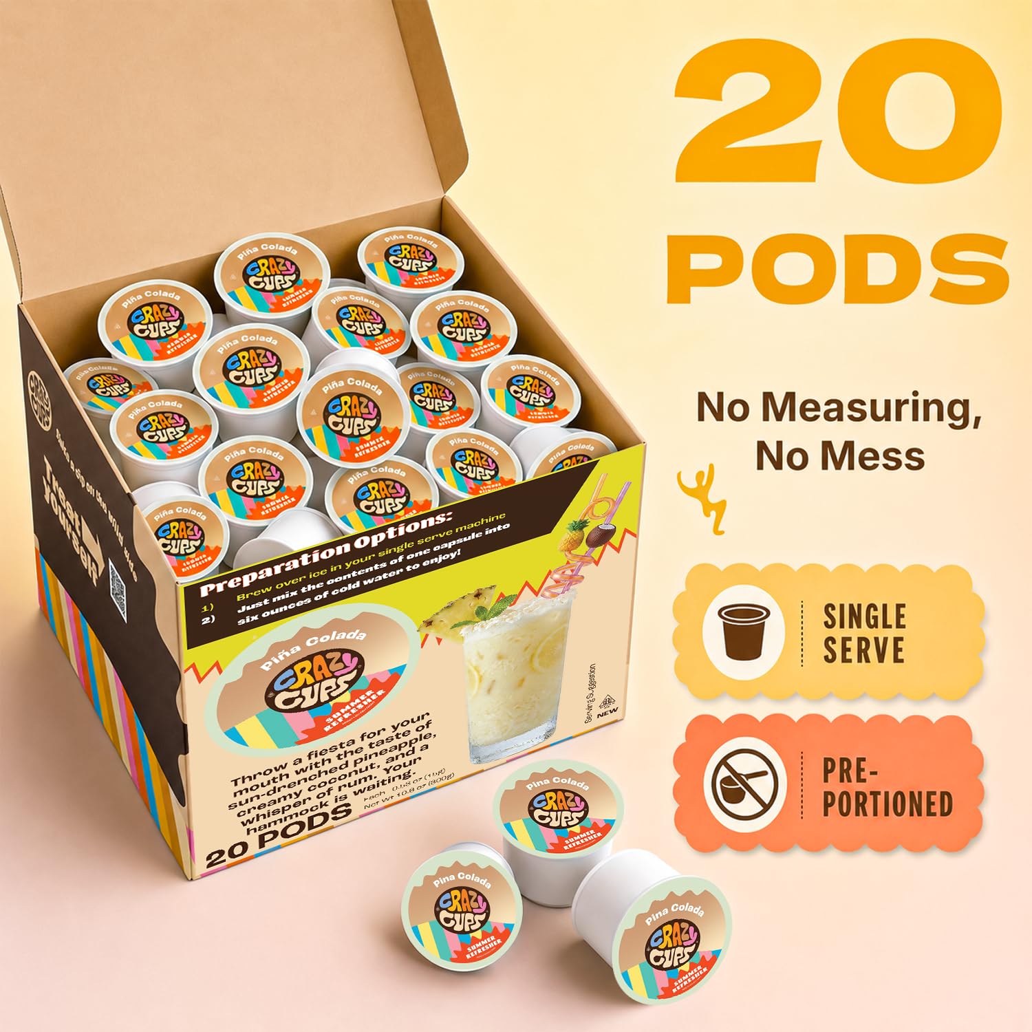 Thumbnail 6 de Crazy Cups Iced Drink Mix Pods 20 Count