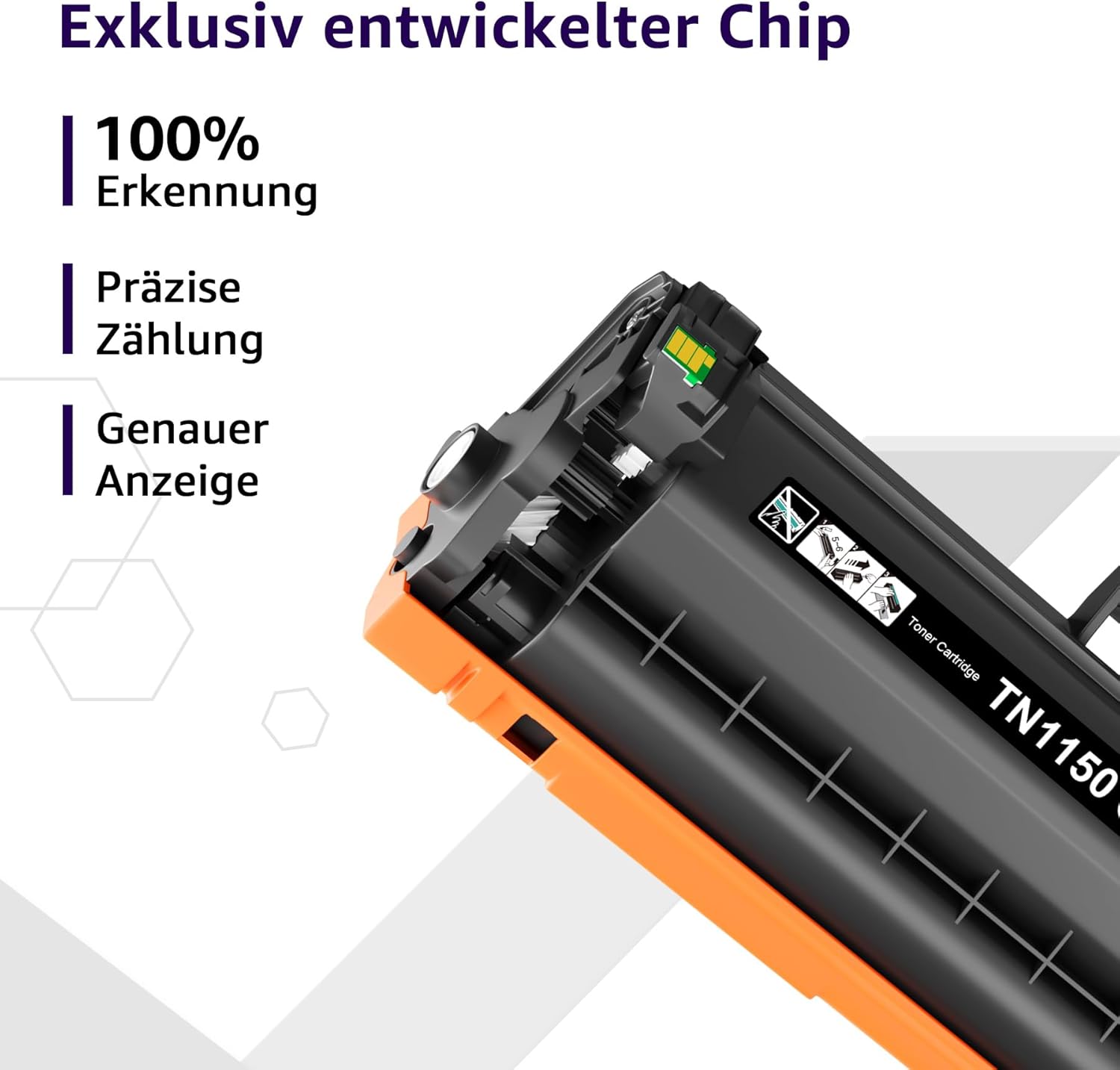 Thumbnail 2 de ONLYU TN1150 kompatibler Toner für Brother TN1150 (TN-1150) in Schwarz
