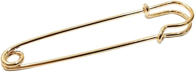 Thumbnail 1 de JYC CREATIVE Spille scozzesi da spillo da 70 mm, oro – 12 pezzi