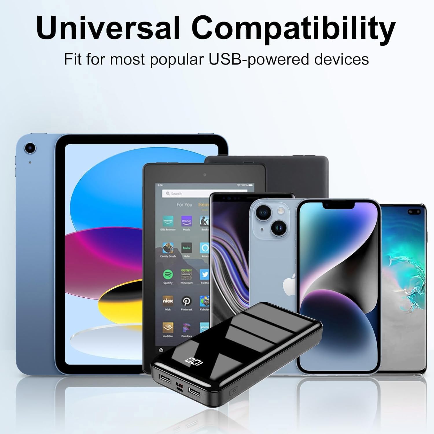 Thumbnail 5 de Power Bank 27000 mAh con USB-C PD 20W e doppie USB-A 22,5W, display LED e ricarica rapida