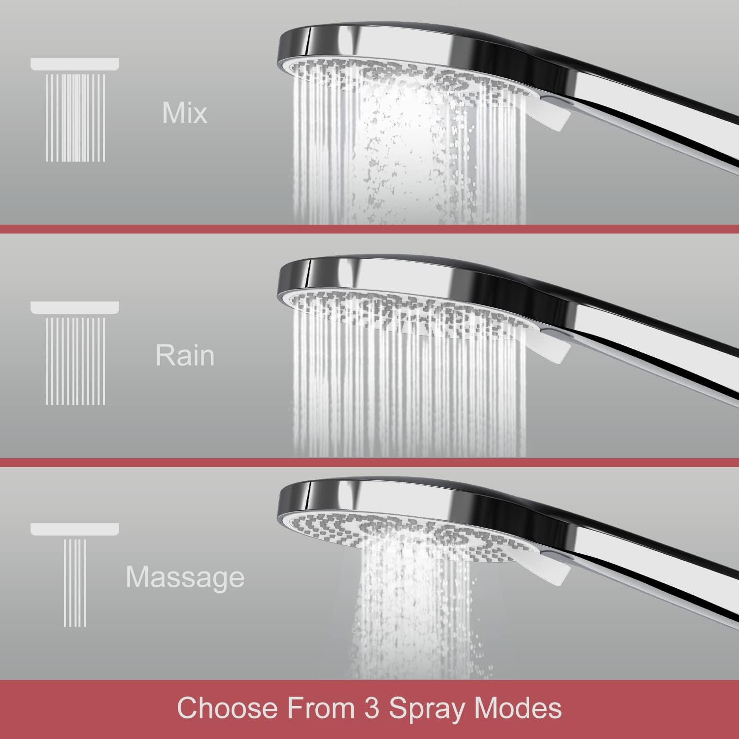 Detalle 2 de Rainsworth Thermostatic Shower Mixer Set Chrome 25cm