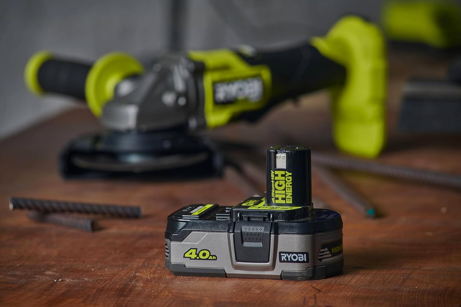 Detalle de Batteria RYOBI 18V LithiumPlus High Energy 4,0Ah RB1840T