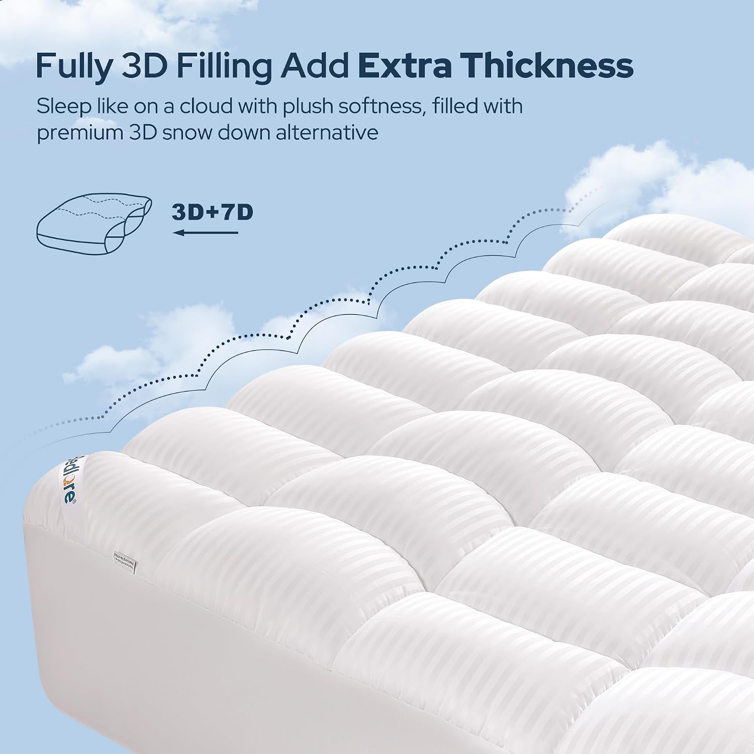 Detalle 2 de Bedlore Mattress Topper 800 GSM