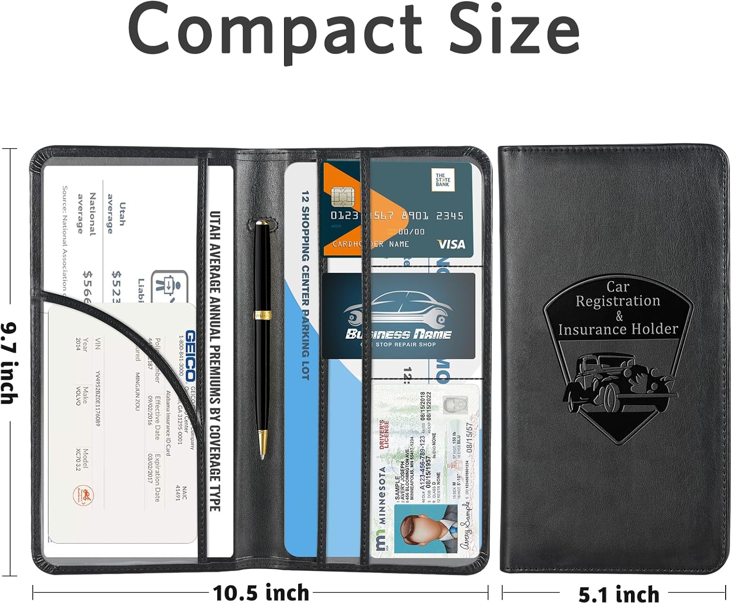 Thumbnail 4 de CoBak Car Registration and Insurance Holder for Documents
