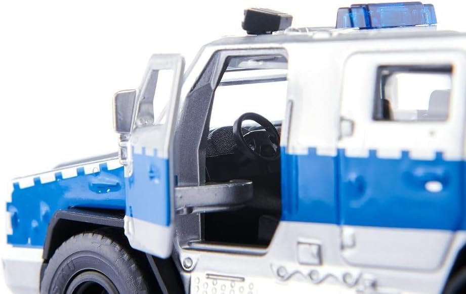 Detalle de Siku 2304 Auto della Polizia Rheinmetall MAN Survivor R 1:50 – metallo/plastica, porte apribili