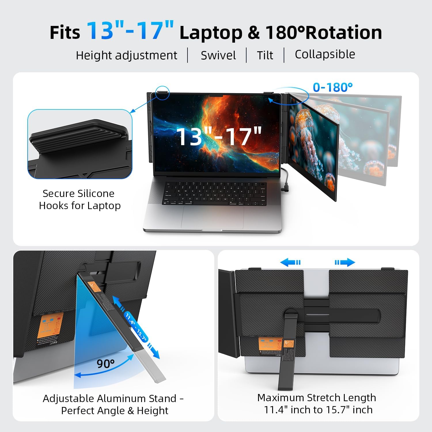 Thumbnail 6 de 14" Dual Laptop Screen Extender