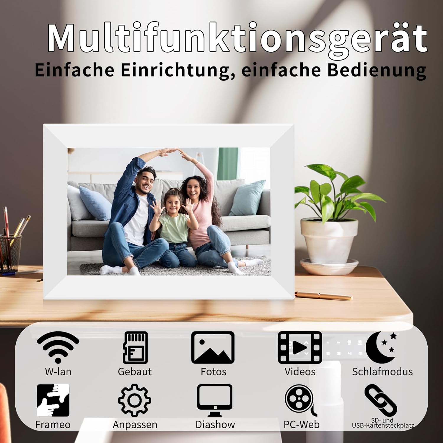 Thumbnail 2 de Frameo 10,1" digitaler Bilderrahmen 32 GB