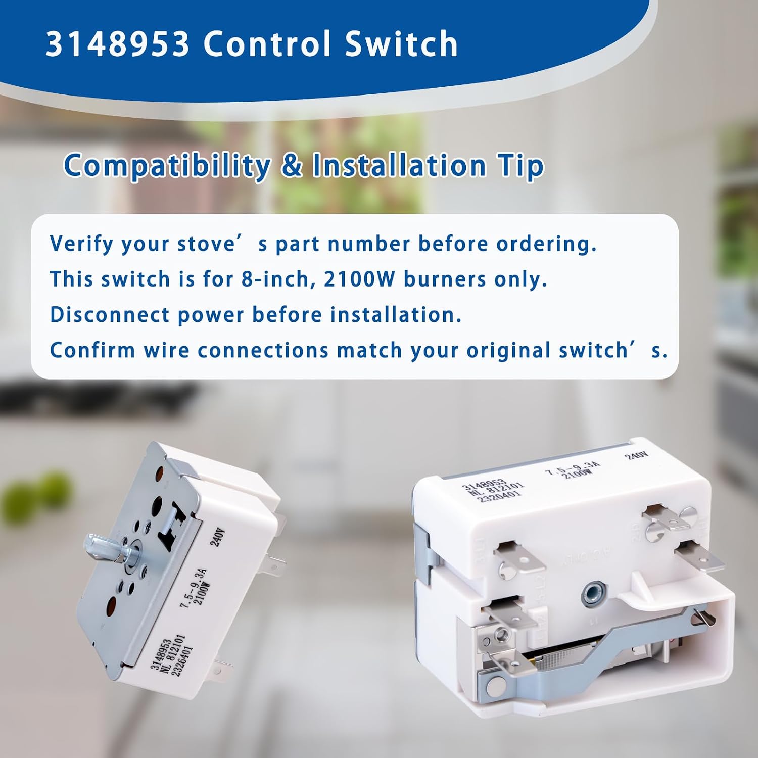 Thumbnail 5 de Whirlpool Infinite Control Switch 3148953