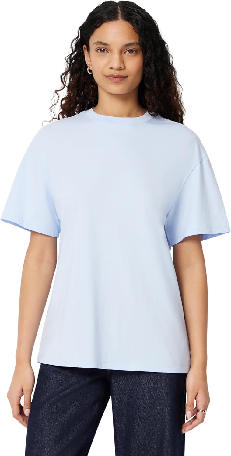 Detalle 2 de Amazon Essentials Women's Oversized-Fit Short Sleeve Crewneck Shirt