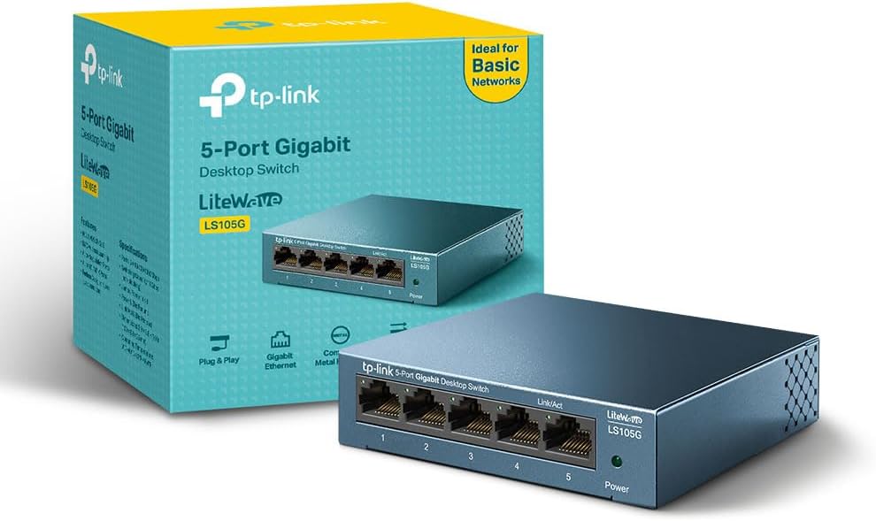 Detalle de TP-Link LS105G 5 Port Gigabit Switch
