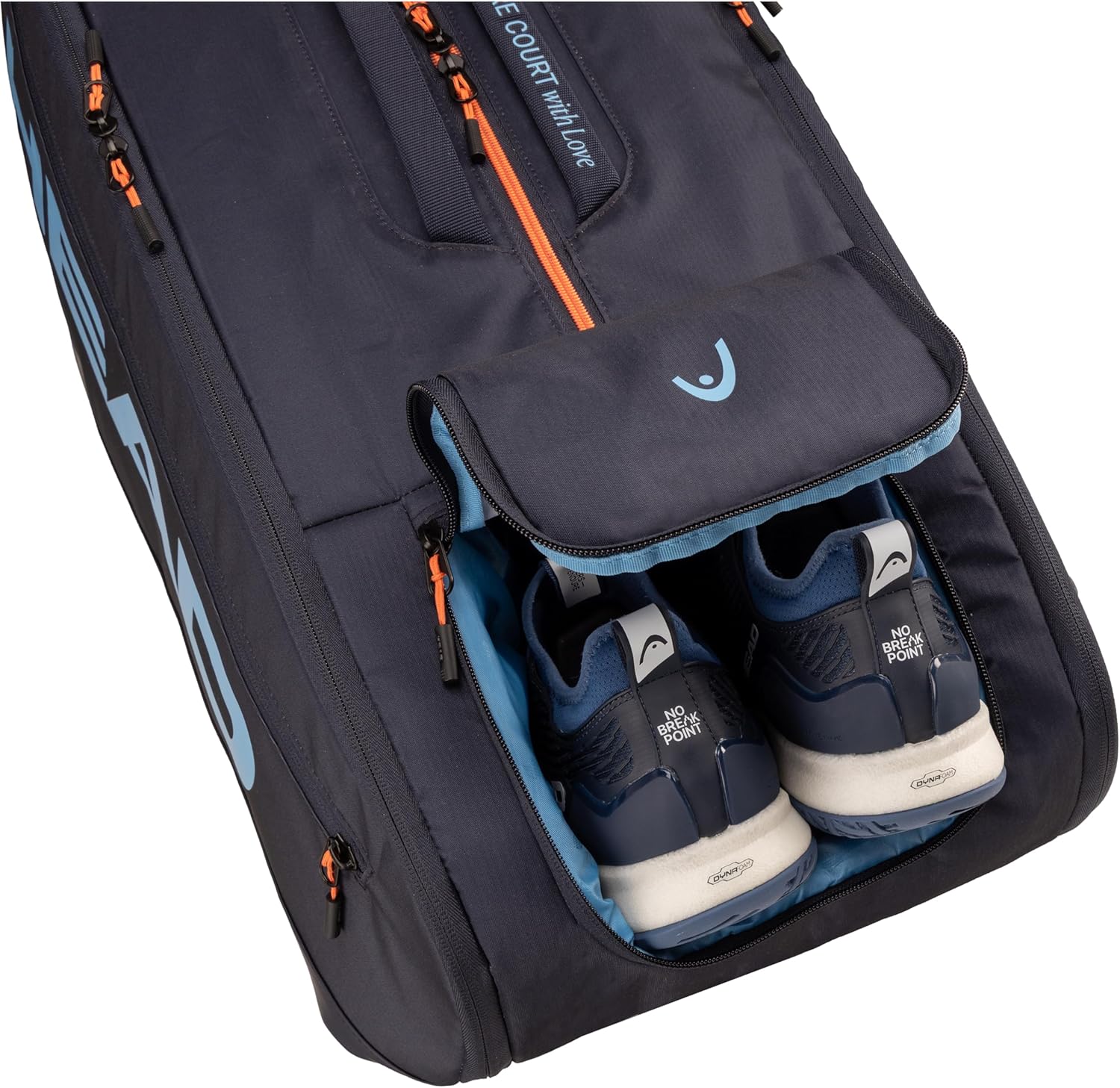 Detalle de HEAD Pro Tennisschläger Bag XL – stile Sinner e grande capienza per 12 racchette