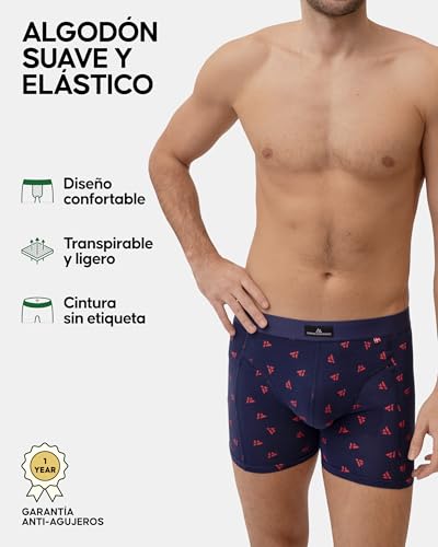 Detalle de DANISH ENDURANCE Calzoncillos Hombre 3 Pack de Algodón (XL) – diseño cómodo y transpirable