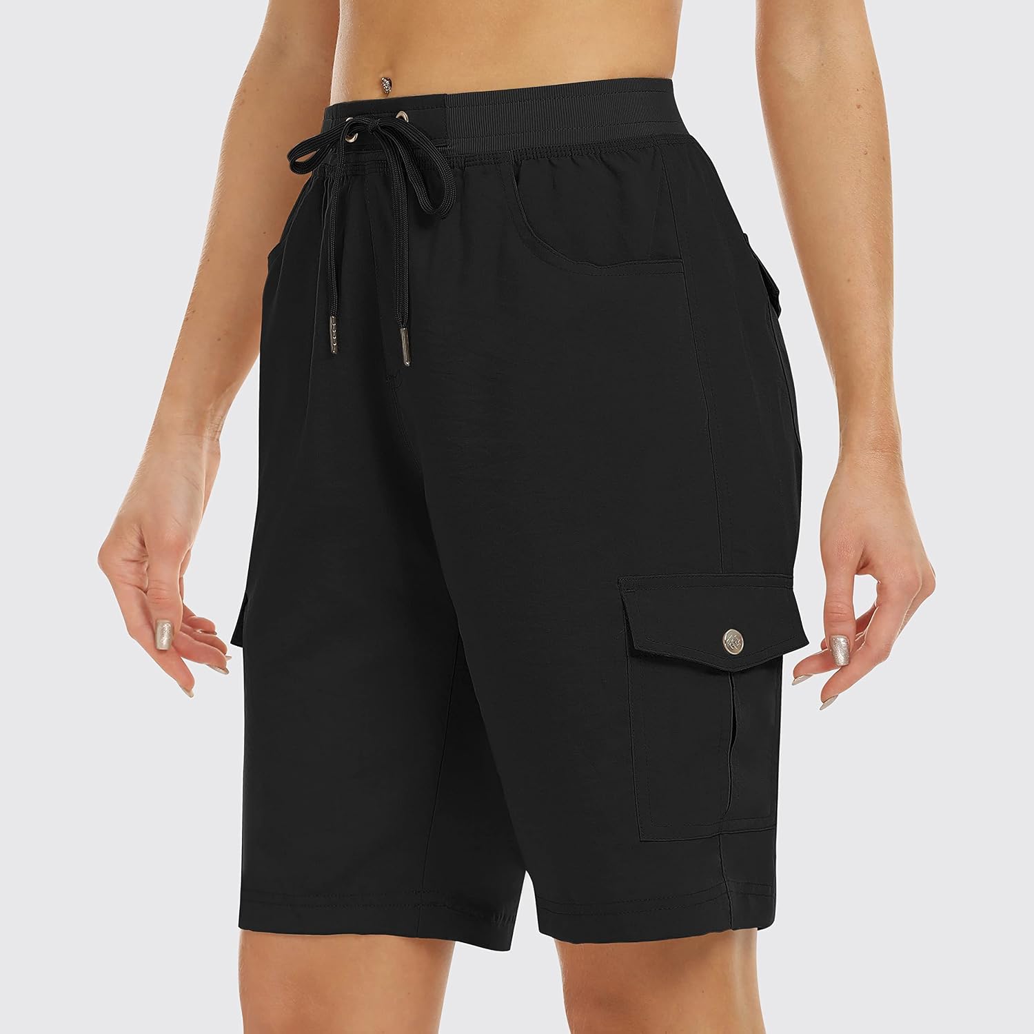 Thumbnail 1 de MoFiz Women's Hiking Cargo Shorts – Quick Dry, 6 Pockets, Lightweight Outdoor Shorts