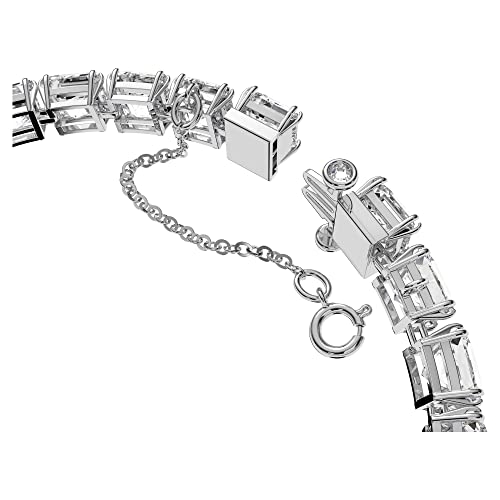 Detalle de Swarovski Pulsera Millenia blanca pequeña, talla cuadrada 💍