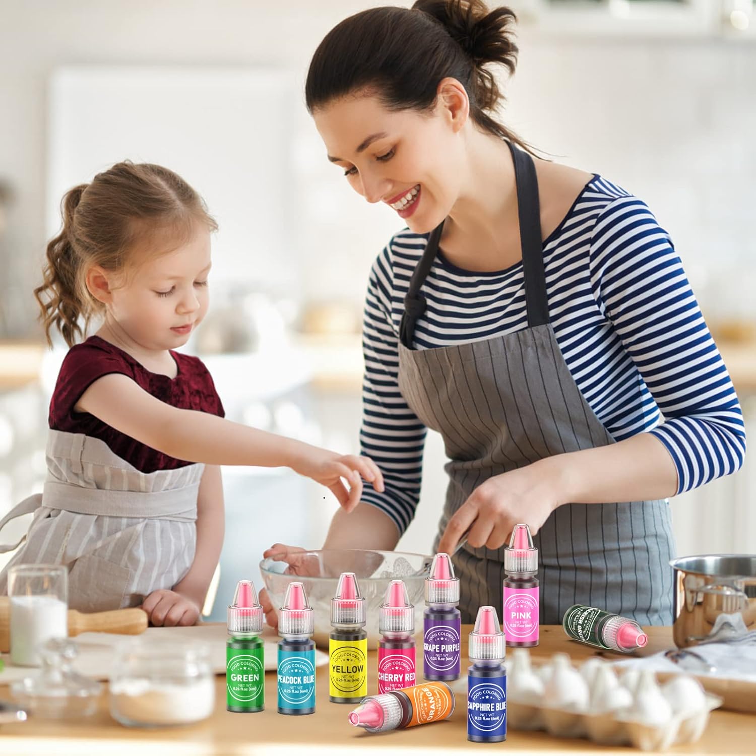 Thumbnail 6 de Cherrysea 26-Color Liquid Food Coloring Set for Baking and Dessert Decorating