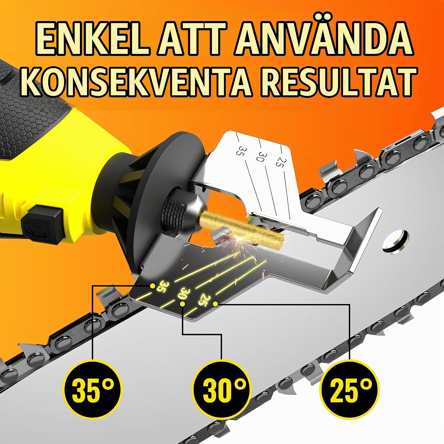 Thumbnail 2 de EzzDoo elektrisk motorsågsvässare 150 W med titanbelagda diamantfilar