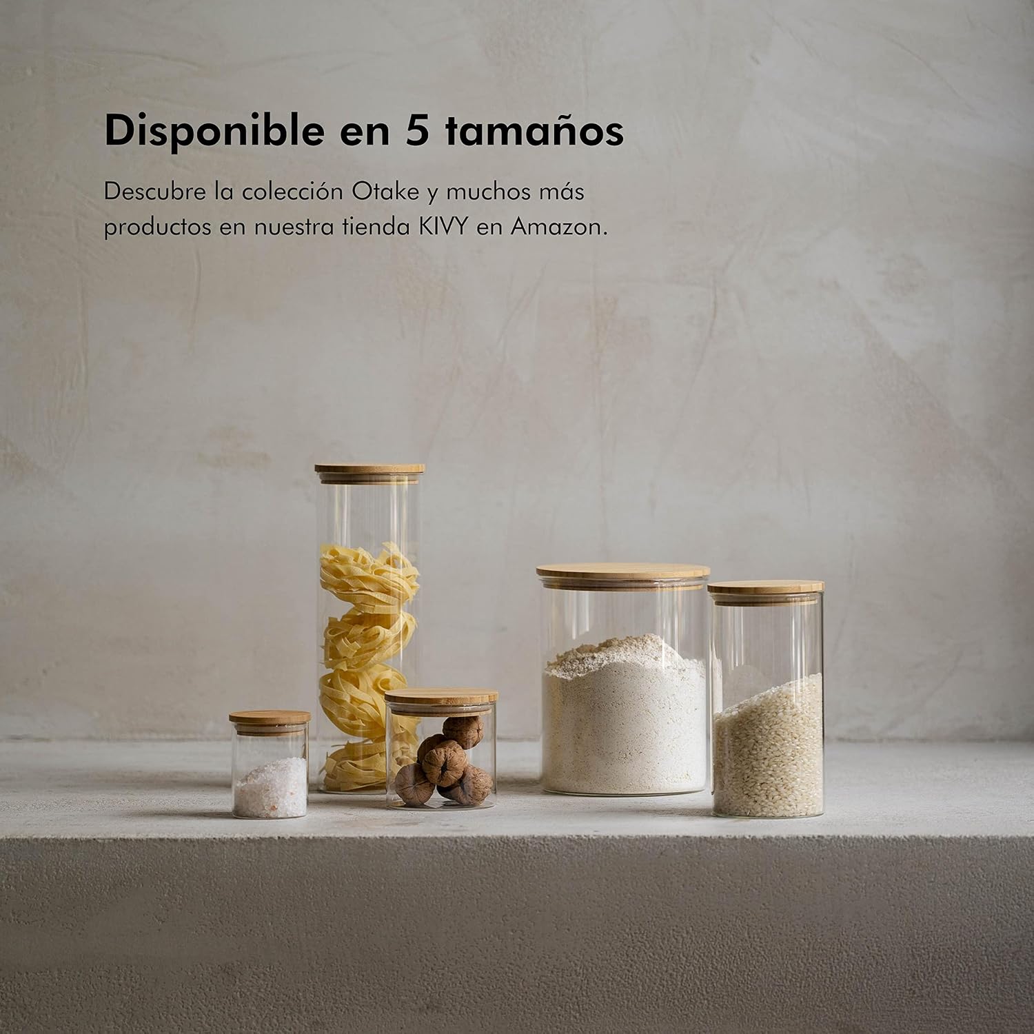 Detalle 2 de KIVY Set Botes Cocina Almacenaje 4 x 1200 ml