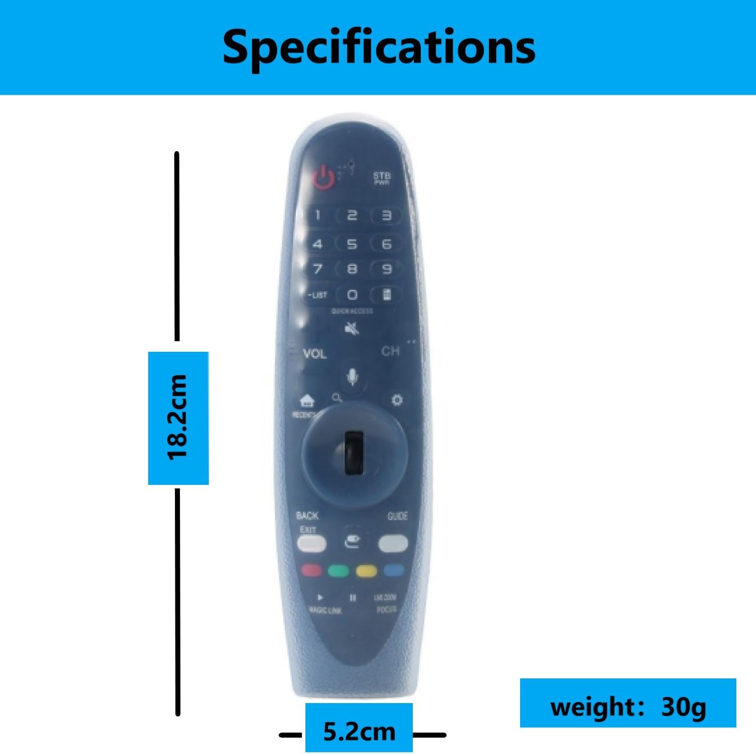 Thumbnail 1 de Remote Cover for LG AN-MR600 / AN-MR650 / AN-MR20GA / AN-MR19BA – Silicone Protective Case