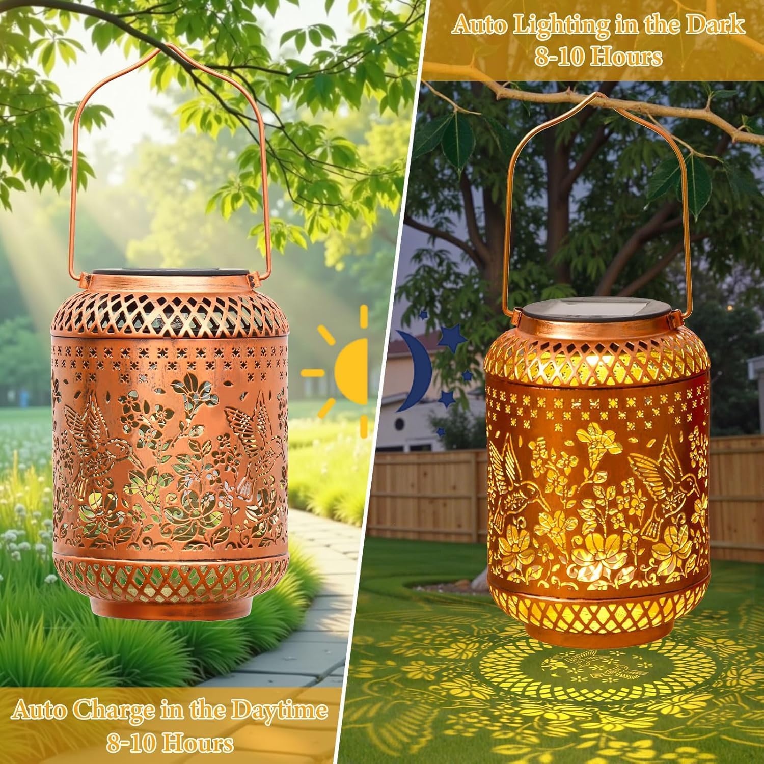 Detalle de UZIMOO Solar Garden Lantern, Metal