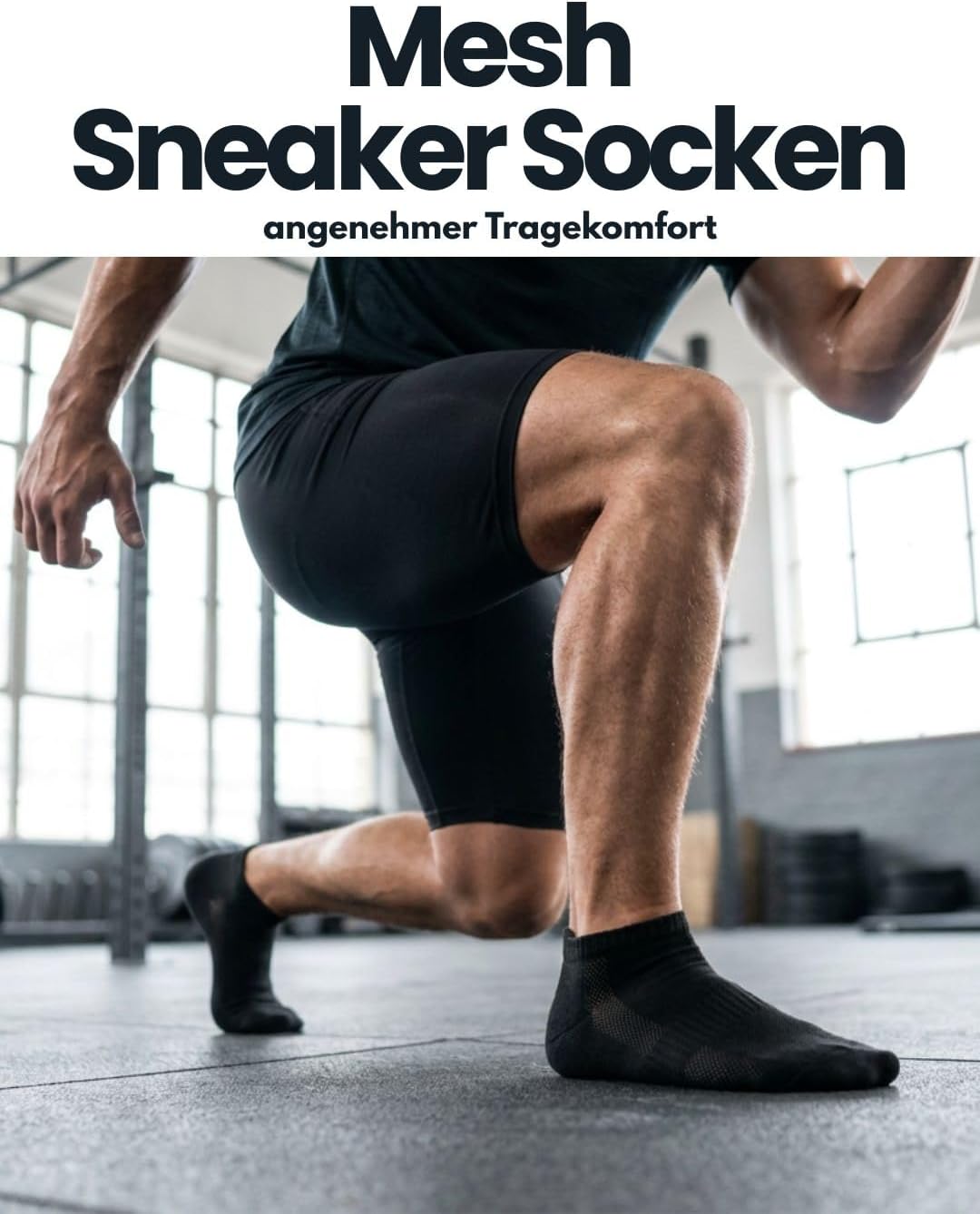 Detalle 2 de Sockenkauf24 10 Paar Sneaker Socken Herren Damen Baumwolle mit Mesh-Streifen – atmungsaktiv und langlebig