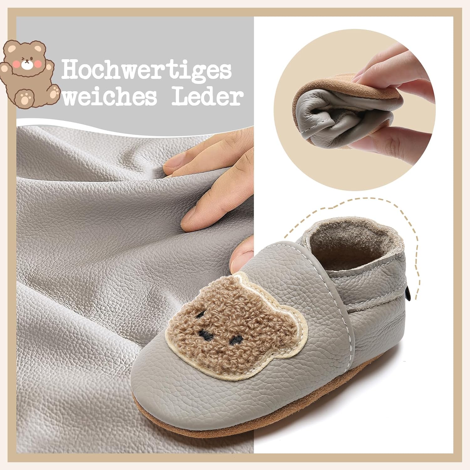 Thumbnail 3 de IceUnicorn Krabbelschuhe Baby Lauflernschuhe