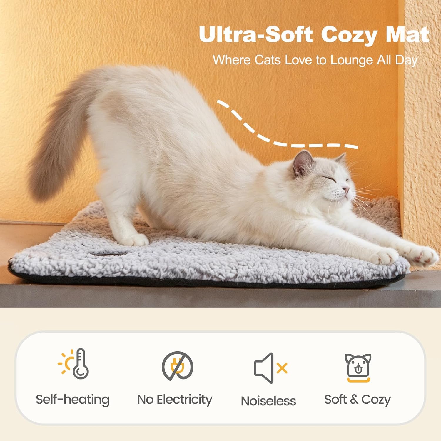 Detalle 2 de MORA PETS Self Heating Cat Bed 61 x 45 cm 🐱
