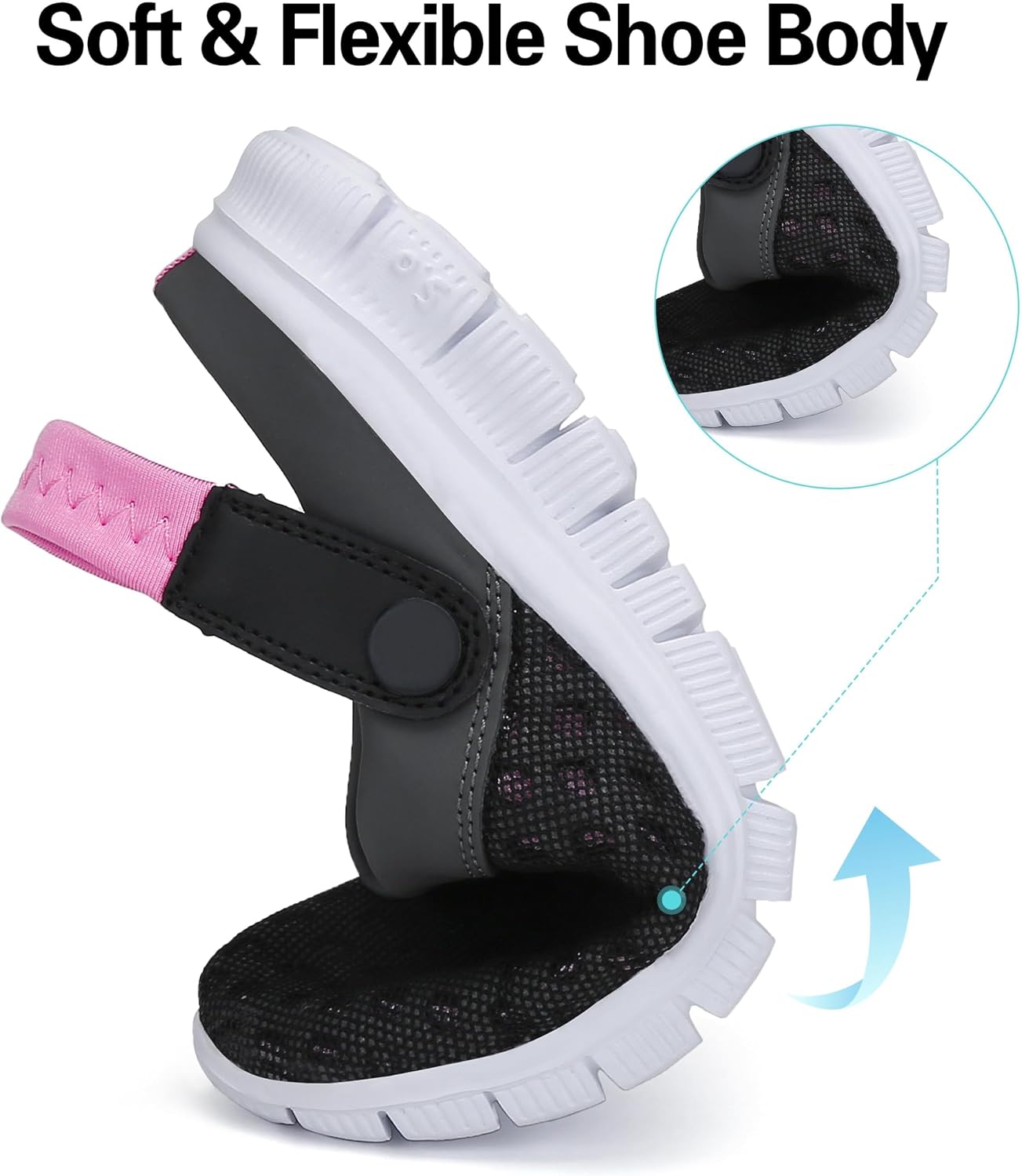 Detalle de SAGUARO Unisex Clogs Sommer-Hausschuhe (Gr. 36–48) mit EVA-Mesh-Mix