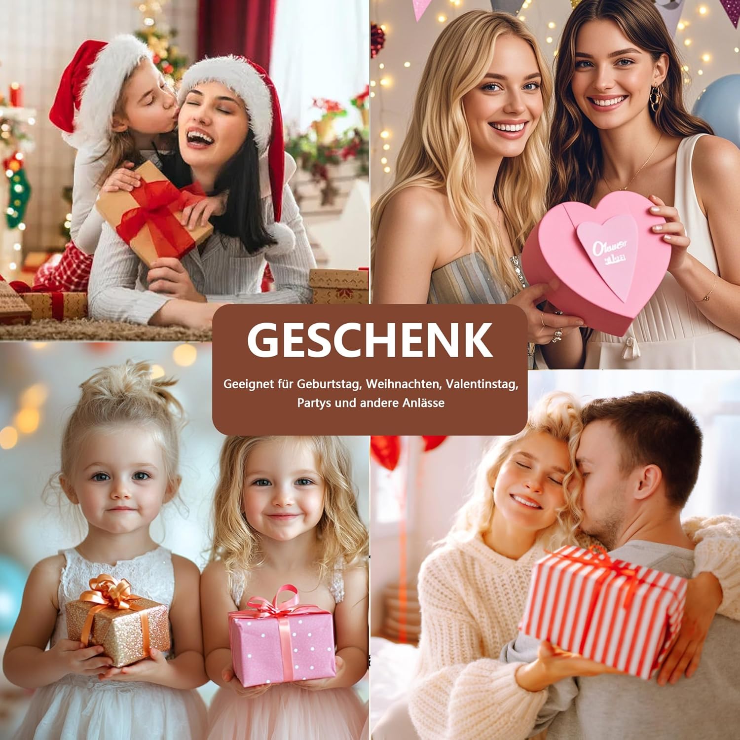 Thumbnail 6 de SLOONG Herz-Armband mit Buchstaben-Monogramm (vergoldet, 18K) – personalisierbare Armkette für Damen & Mädchen