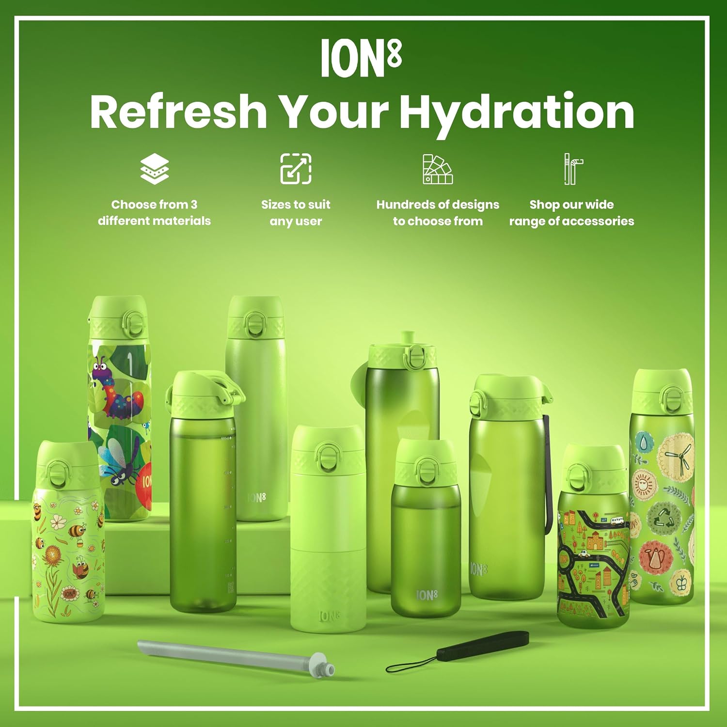 Thumbnail 6 de Ion8 Kids Water Bottle (350 ml) – Leak-Proof, Easy Open, Dishwasher Safe