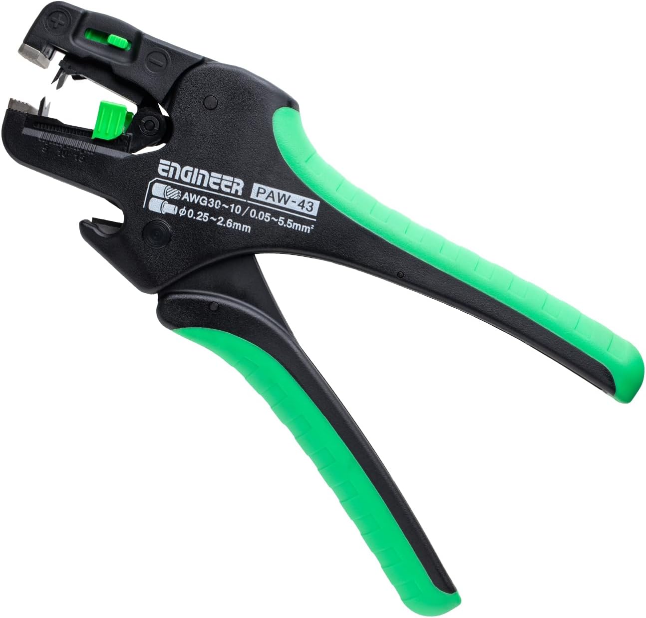 Detalle de ENGINEER PAW-43 オートワイヤーストリッパー V刃・自動調整式 0.05~5.5mm²対応