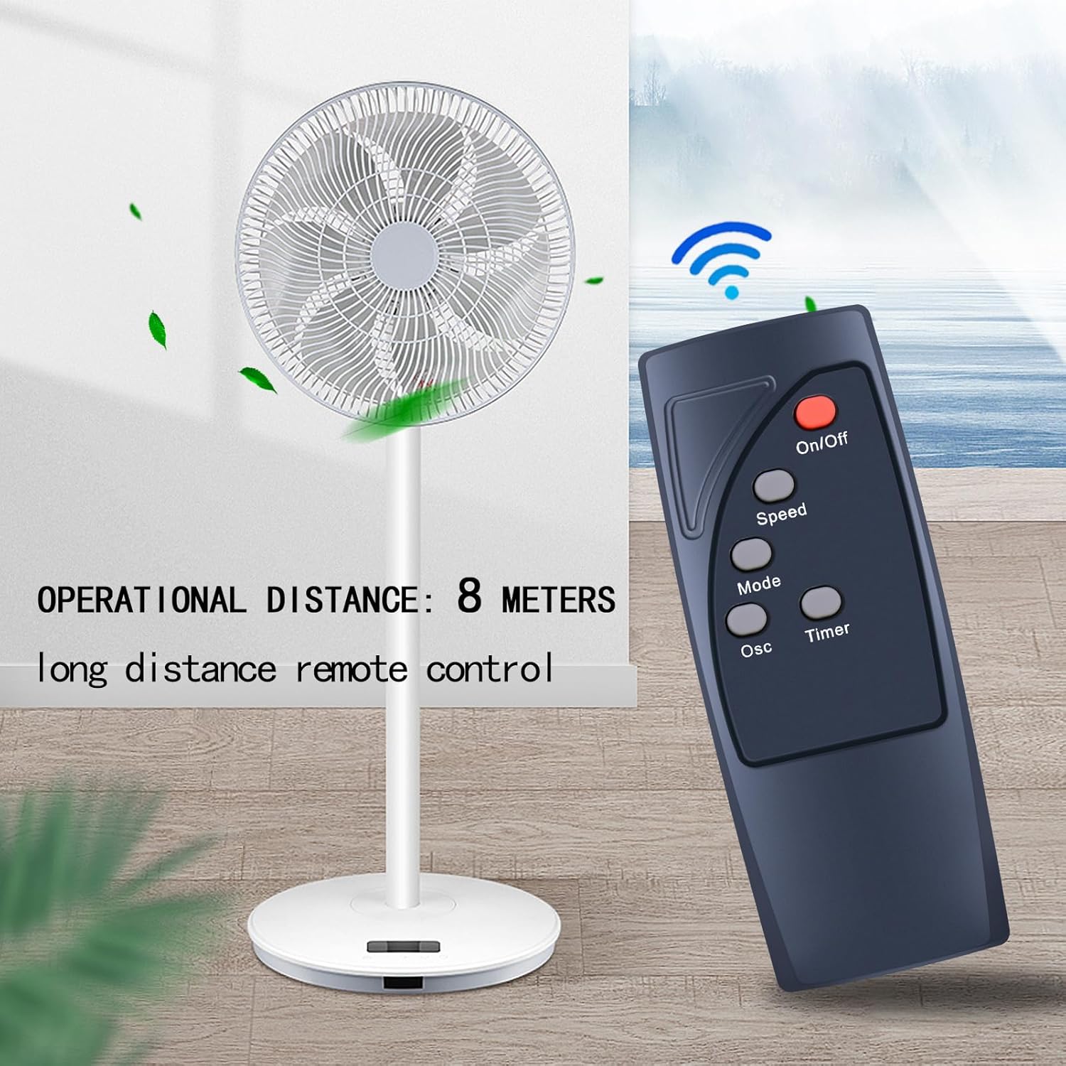 Thumbnail 4 de TCNOUMT Replacement Remote Control for Basics 16-inch Pedestal Floor Fan (FS40-10BR)