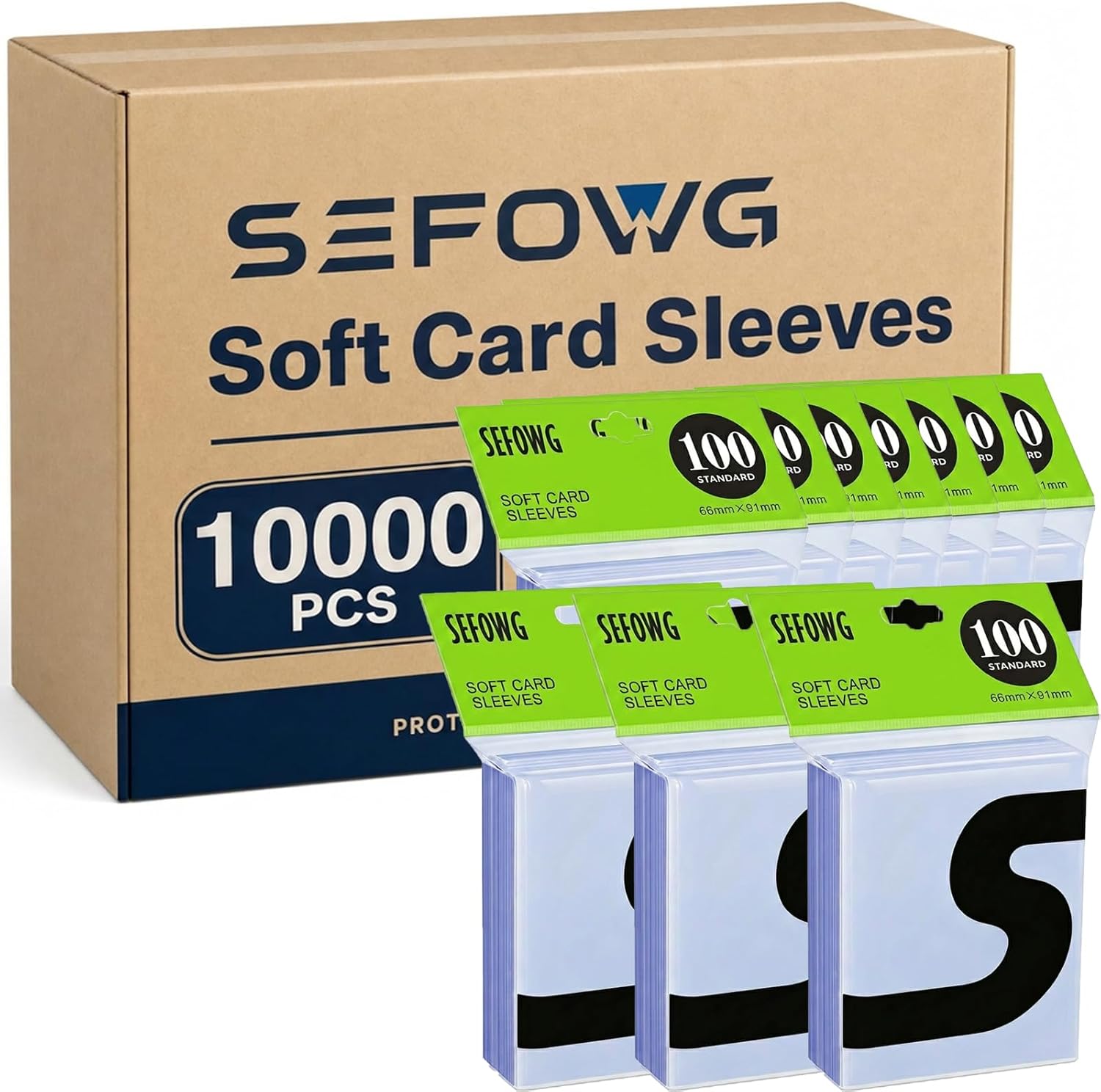 Thumbnail 6 de 600ct Clear Card Sleeves 66x91mm