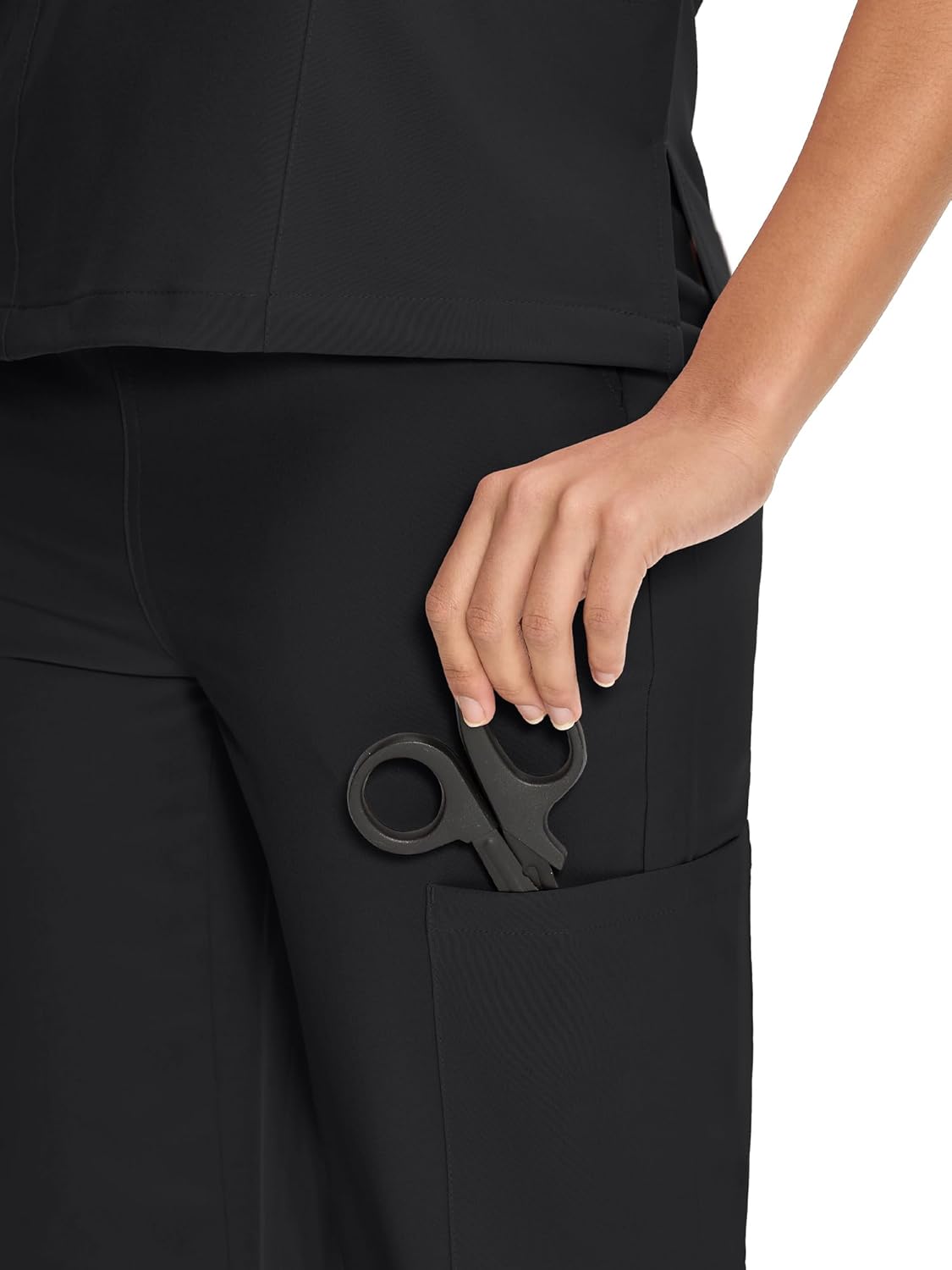 Thumbnail 4 de COZYFIT Women’s Scrubs Set (V-Neck Top & Straight Leg Pants) with 9 Pockets