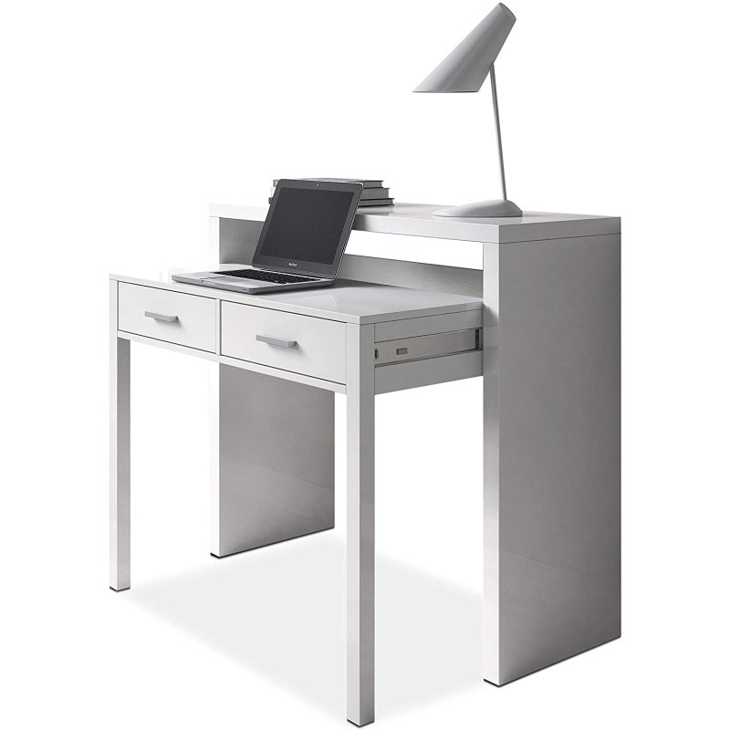 Thumbnail 1 de Habitdesign Bureau Mesa Escritorio Extensible Blanco Artik