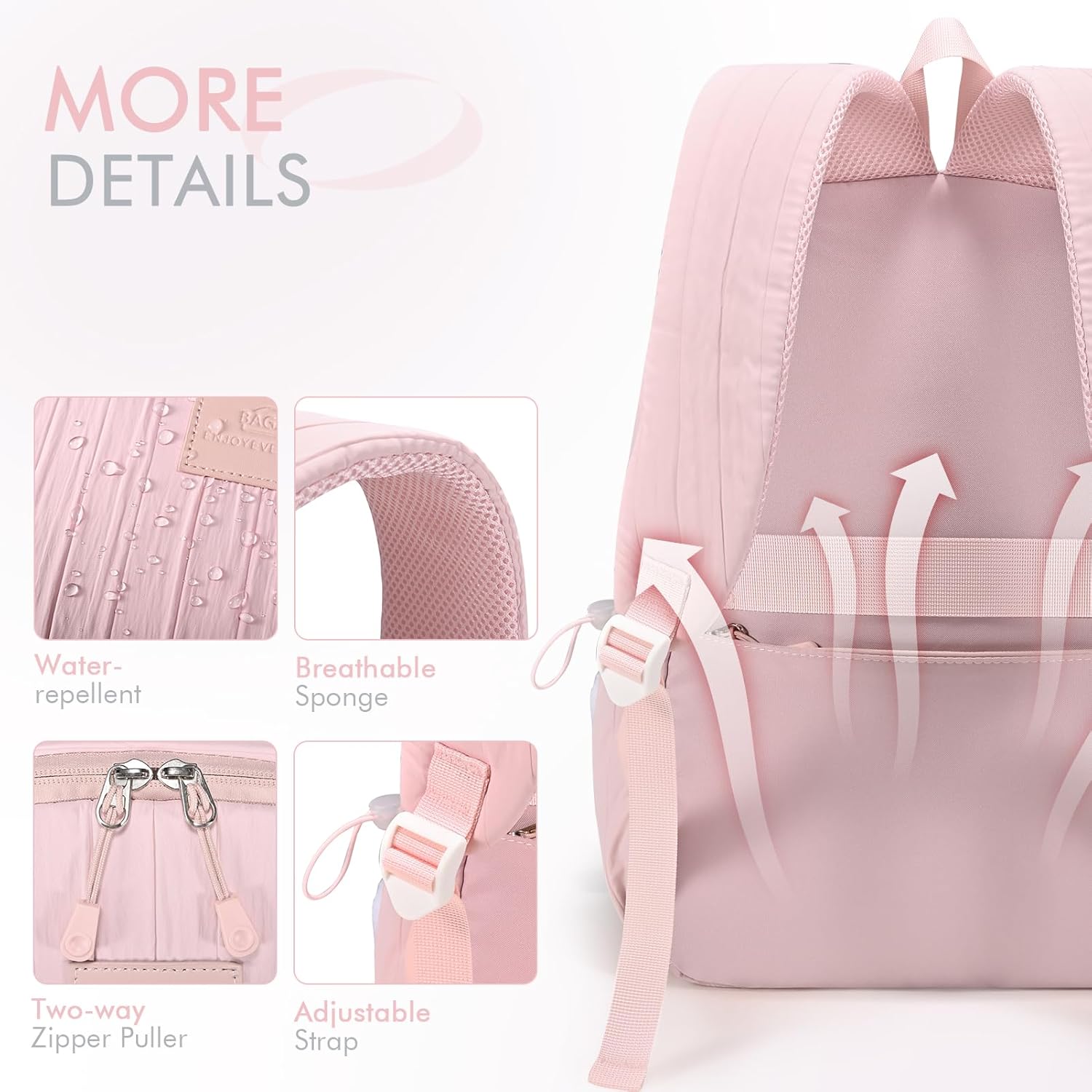 Thumbnail 5 de BAGZY Lightweight Travel Backpack for Cabin and Day-to-Day Use