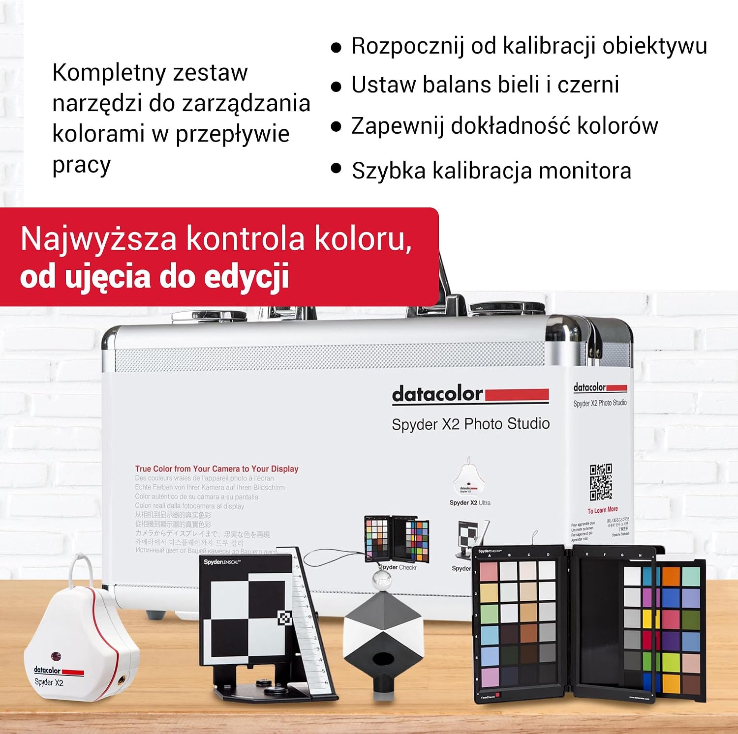 Detalle 2 de Datacolor Spyder X2 Photo Studio Kit – zestaw do kontroli kolorów i ostrości