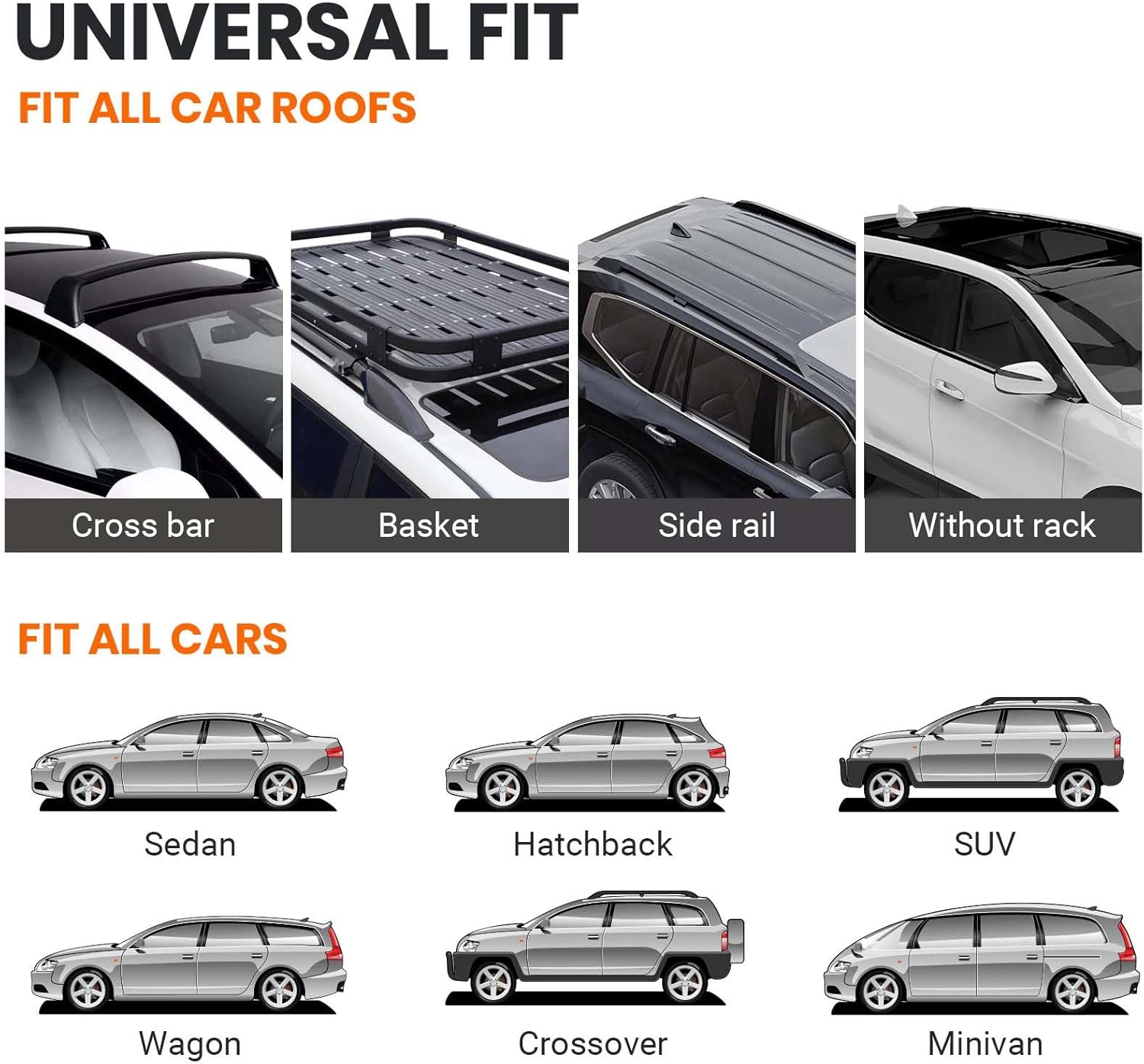 Thumbnail 4 de Favoto Box da Tetto Auto Impermeabile 425L – Borsa Portapacchi Pieghevole con Tappetino Antiscivolo e Cinghie (Nero)