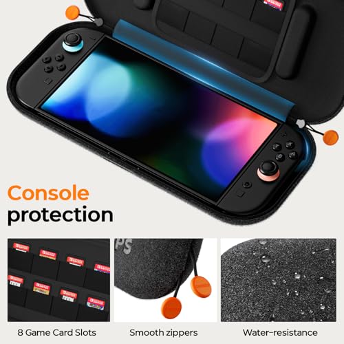 Detalle 2 de Retear Retear Kit Accesorios Switch 2 17 en 1: mandos, protectores, agarres y funda de transporte