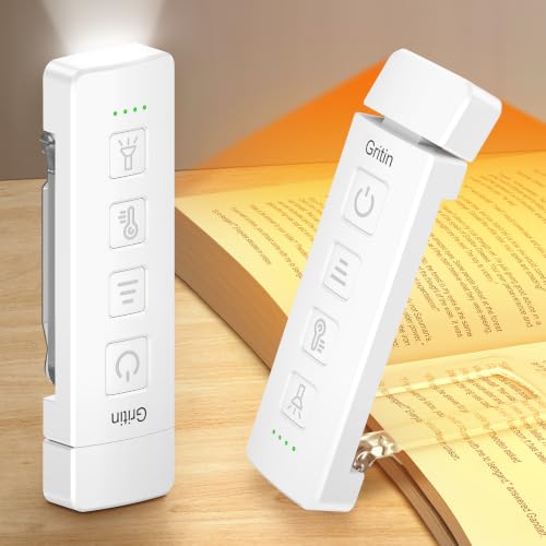 Detalle de Gritin 2026 2a Gen Luce per Lettura Libri a Letto, 2in1 Luce Libro e Torcia