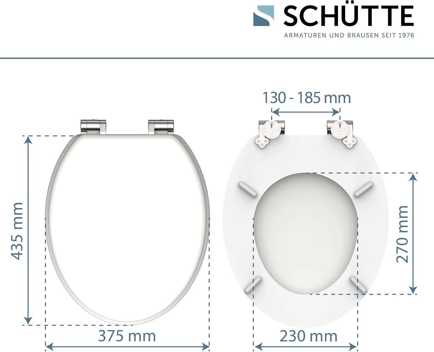 Thumbnail 4 de Schütte 80101 Spirit White Abattant WC – Motif, 375 x 55 x 450 mm