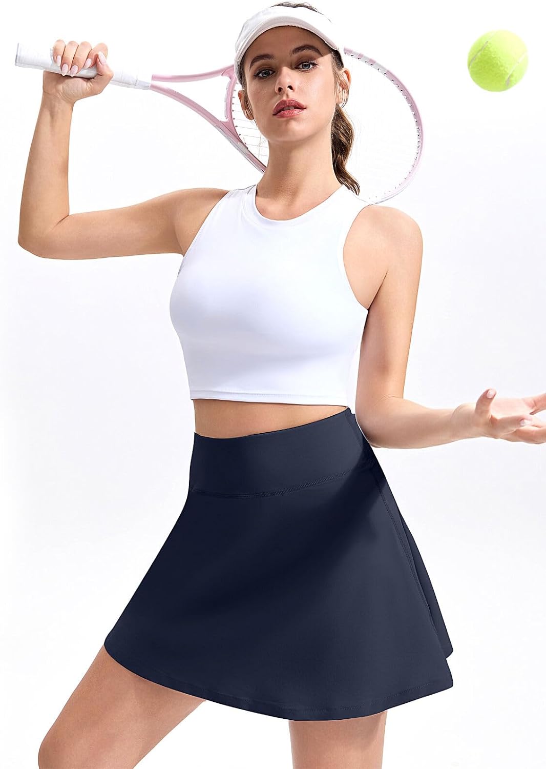 Thumbnail 1 de LUWELL PRO Women's Tennis Skorts with Liner Pocket – Mid High Waisted, Quick-Dry Athletic Skirt with Shorts
