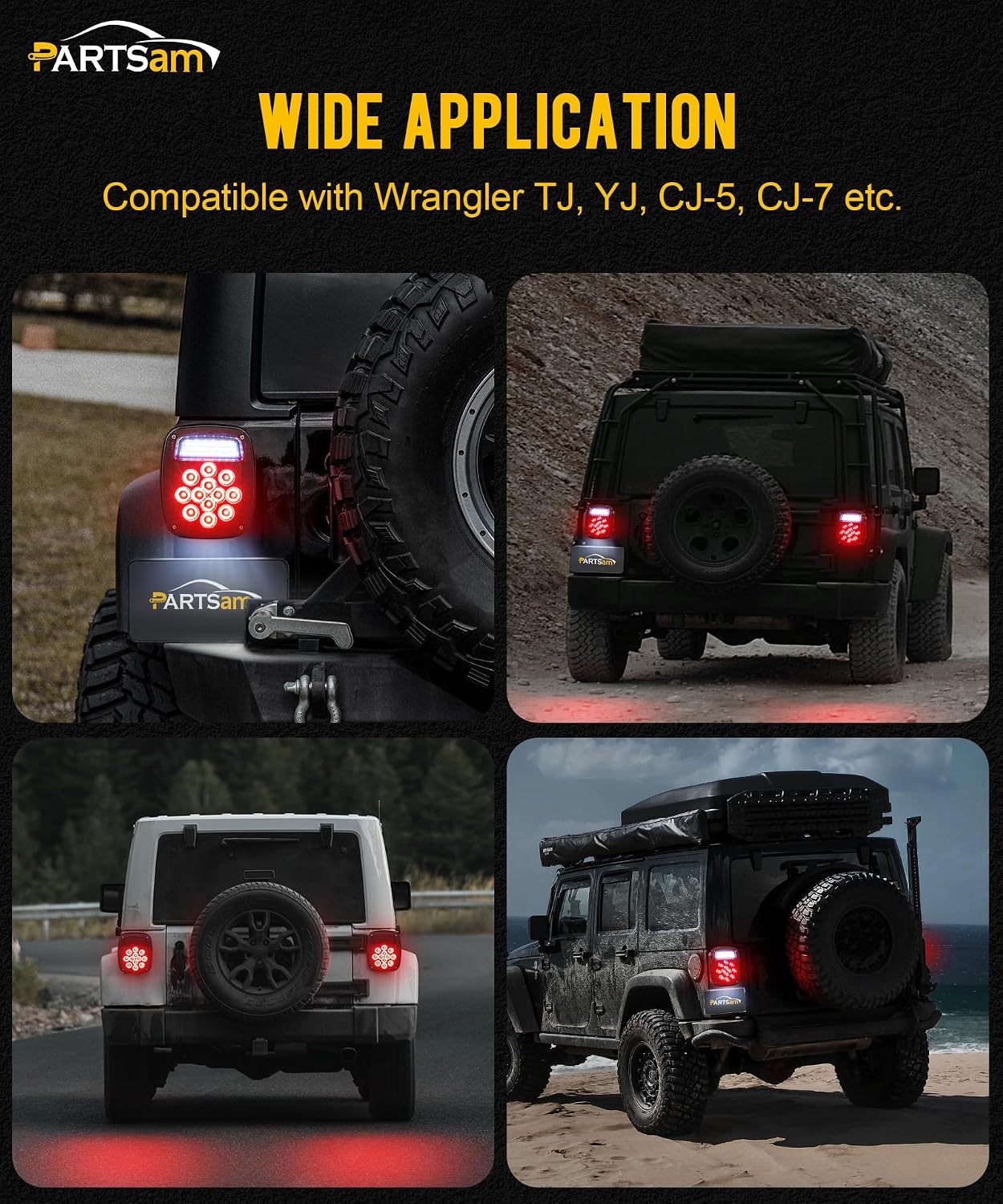 Thumbnail 6 de Partsam LED tail lights 33 LEDs