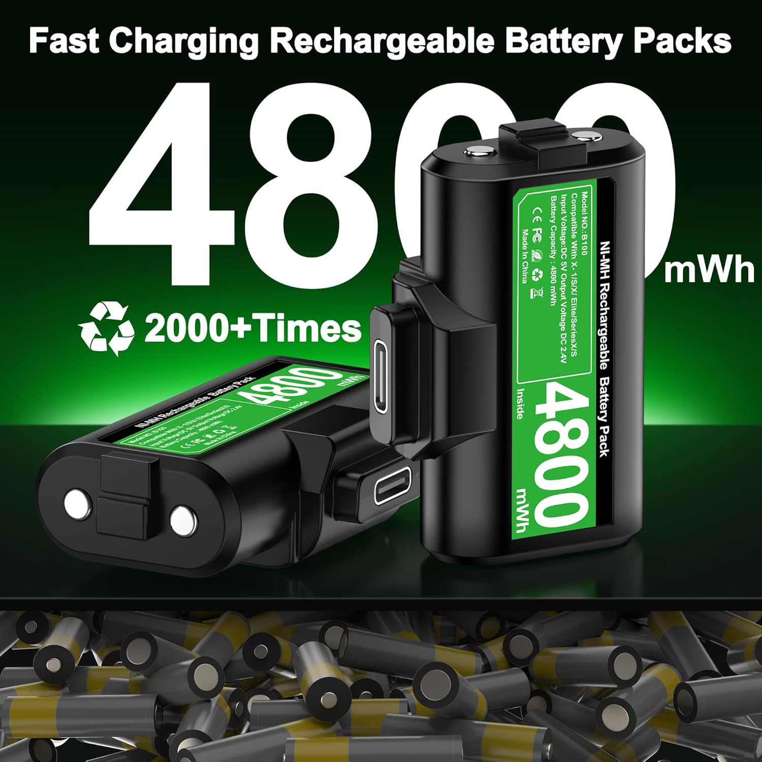 Thumbnail 1 de HEYLICOOL Rechargeable Controller Battery Pack 4800mWh