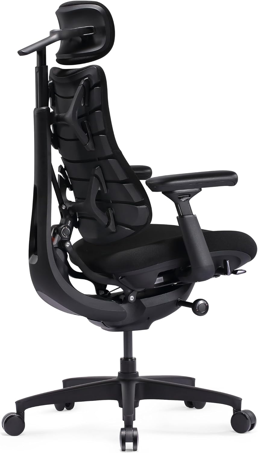 Detalle de LiberNovo Omni SE Ergonomic Office Chair, Manual Lumbar, 5 Recline Positions