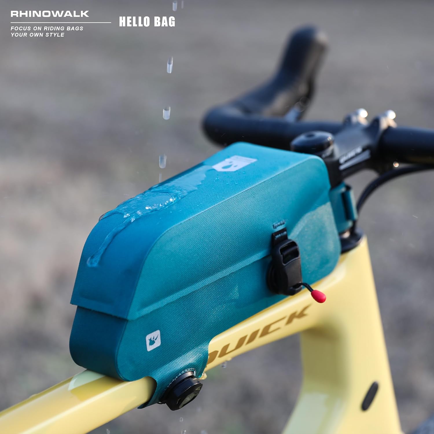 Thumbnail 5 de Rhinowalk Bike Top Tube Bag (TPU, fully waterproof) – stable frame bag for mountain or road bikes