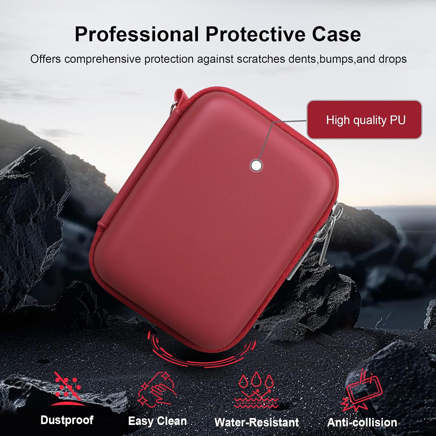Thumbnail 5 de RAIALL Carrying Case for Canon PowerShot ELPH 360 HS / IXUS 285 HS & Similar Compact Cameras