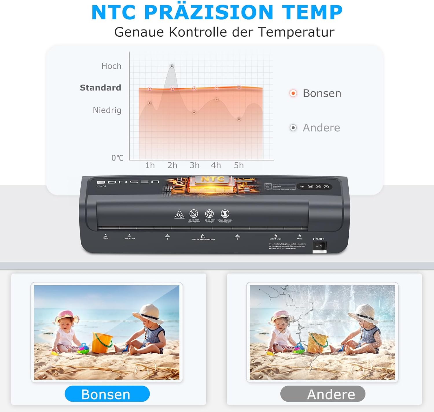 Thumbnail 3 de BONSEN L3402 Laminiergerät A3 📎