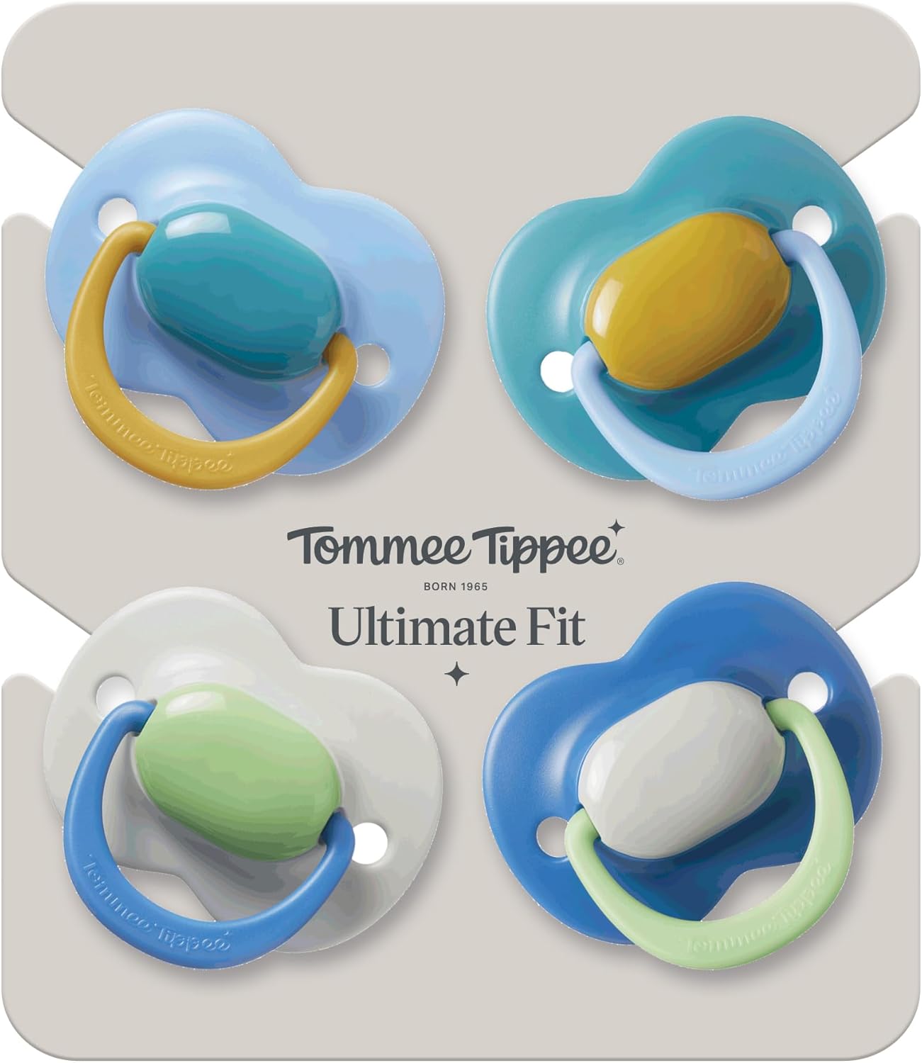 Thumbnail 6 de Tommee Tippee Ultimate Fit Soother (18-36 Months) – Orthodontic Dummy, 4 Pack, Colour Blocked